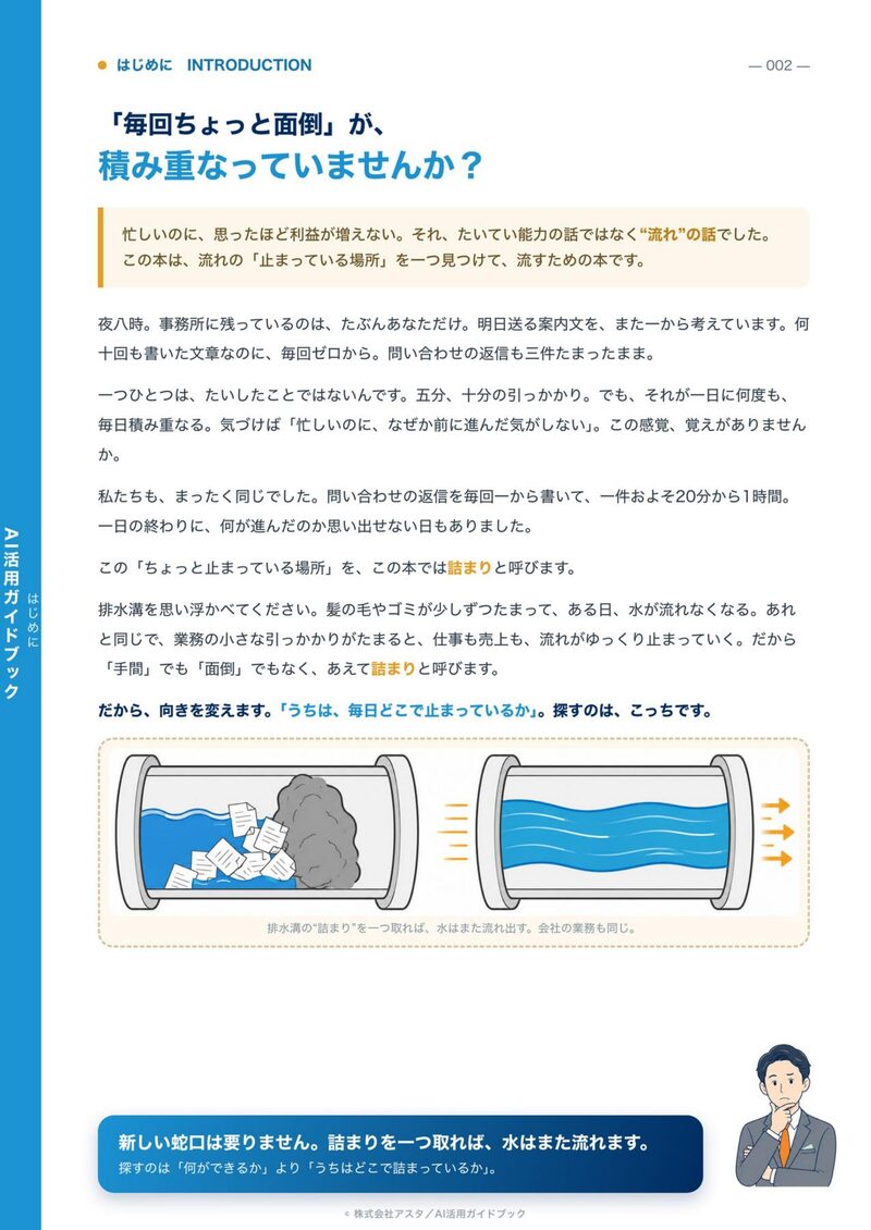 AI活用ガイドブックの中ページ・立ち読み2