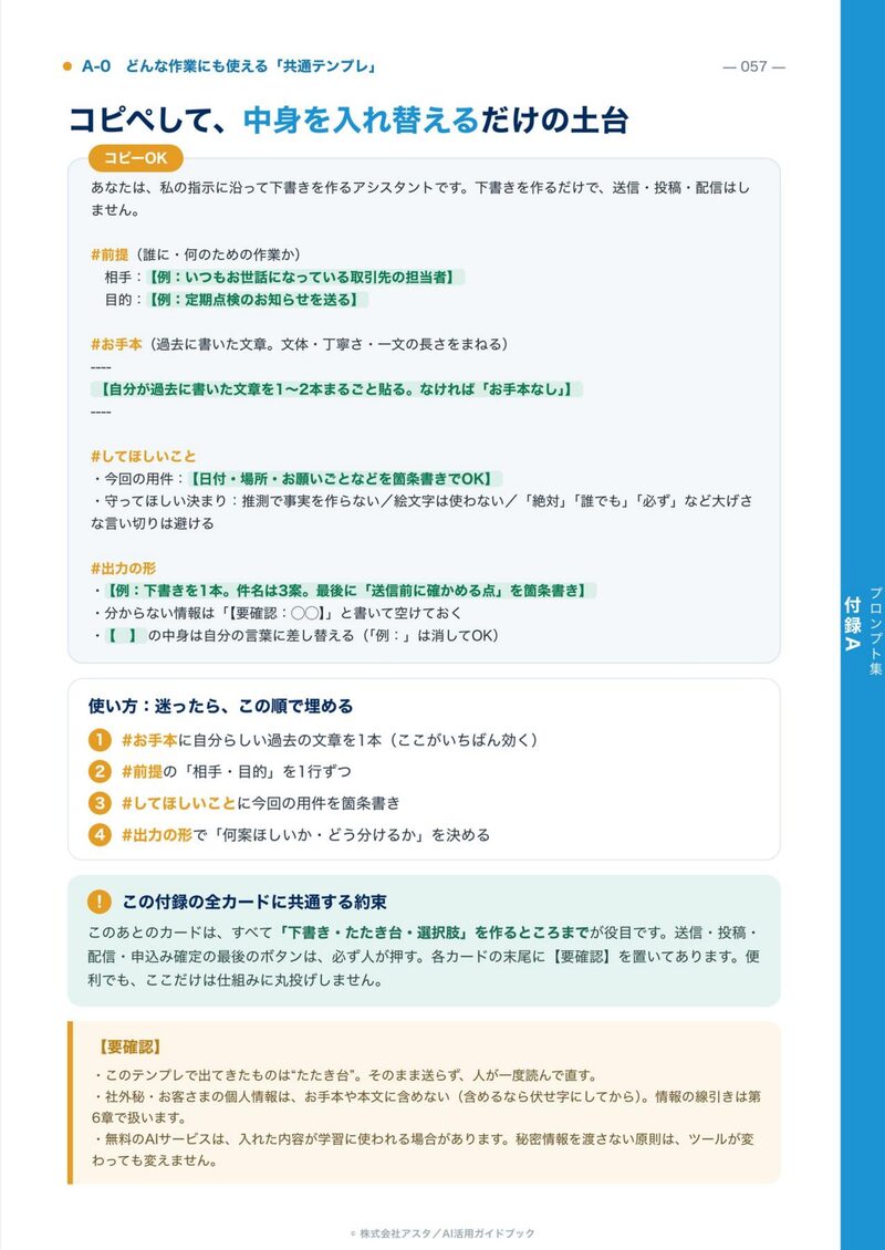 AI活用ガイドブックの中ページ・立ち読み3