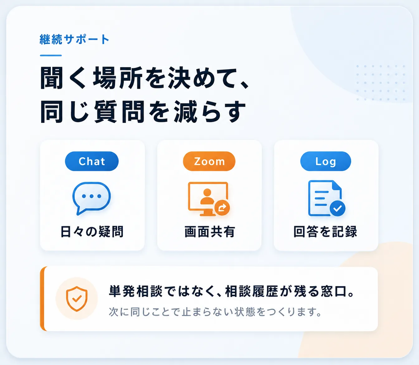サービスを受けることで改善できることイメージ